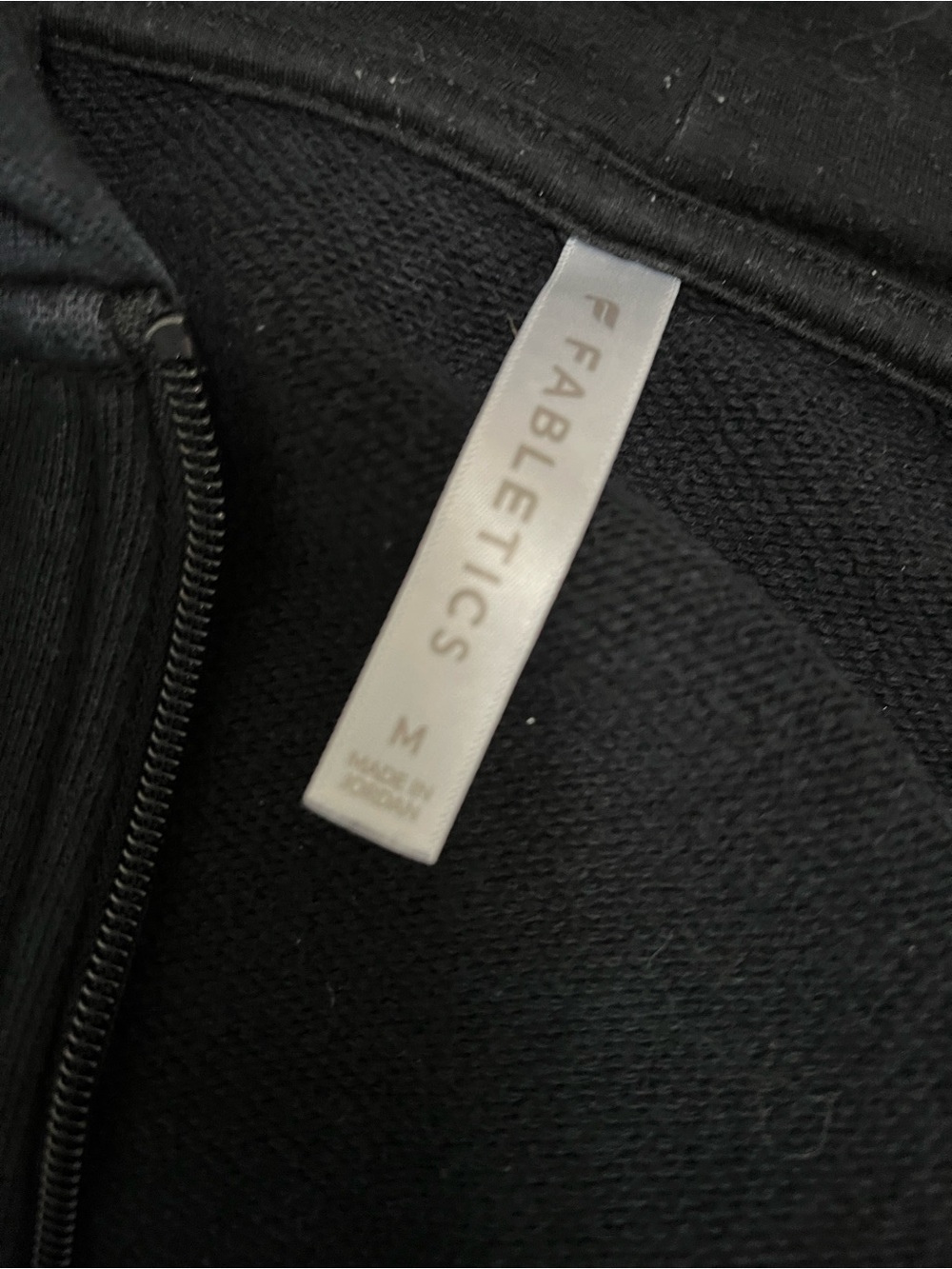 Fabletics Black Full-Zip Hoodie - Picture 3 of 3